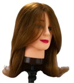 Cabeza De Maniqui Cabello 100% Natural